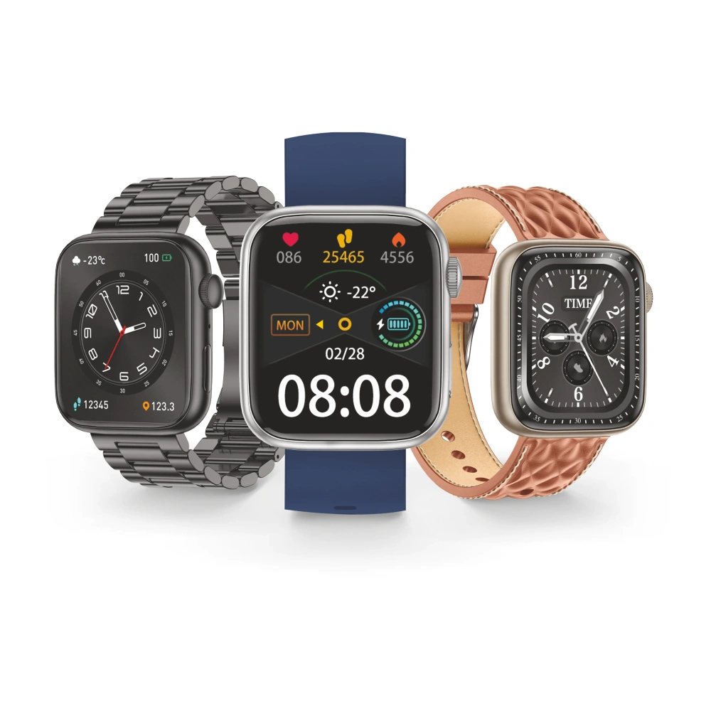 Urban Smart Watch 1.9" Built-in AI Voice Assistance with 3 Interchangeable Straps Turbo 03